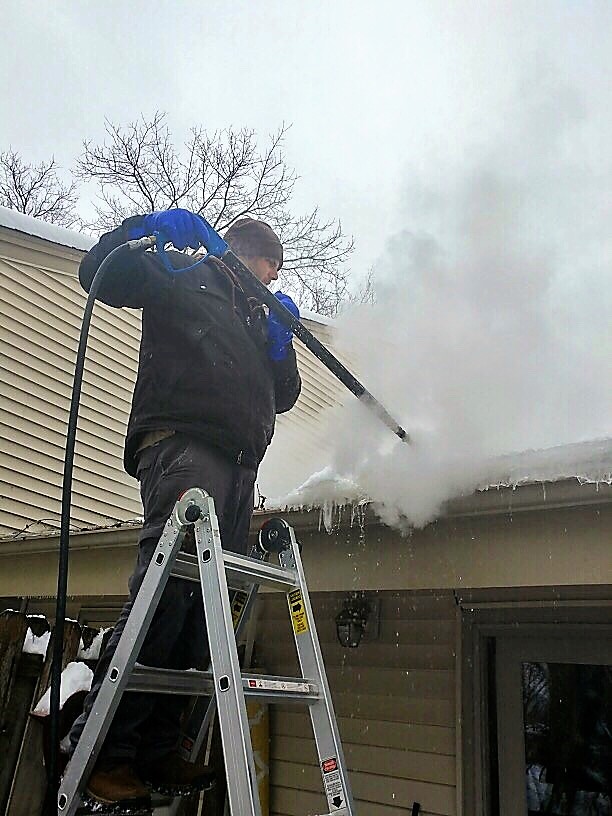 Ice dam removal