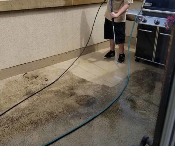Pressure washing
